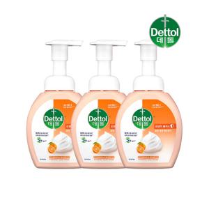 [데톨] 오렌지 포밍 항균 핸드워시 250g x3개