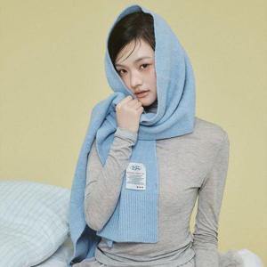 갤러리아_RECLOW 울터치 니트 머플러 스카이블루