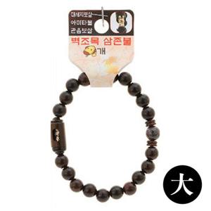 大 벽조목 삼존불 팔찌 액운방지 개 불교 염주 띠 (WFJ9V78)