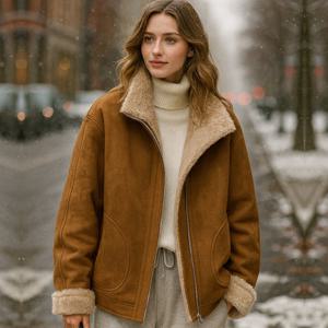 [블랙퀸] 로이유 안감퍼 스웨이드 자켓 blk004288