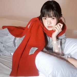 갤러리아_RECLOW 울터치 니트 머플러 레드