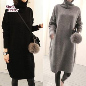 [쉬즈프리티] 첼시터틀넥니트원피스_여성겨울니트원피스