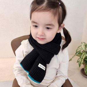 [우주아이]포인트컬러 목도리/유아 아동 니트 겨울