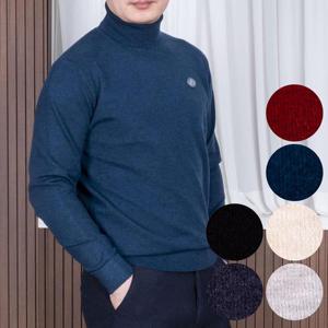 [중년의품격] 중년 남성 울혼방 기본핏 목폴라 니트티 온그레이스