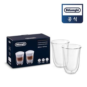 [드롱기] 이중 진공유리 라떼 마끼아또잔 (330ml x 2ea)