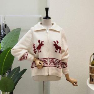 [포커스][대구백화점SG]  FW3K9KC5674_노르딕 카라넥 집업 가디건