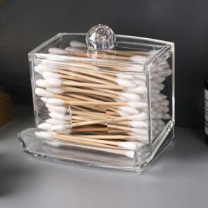 투명 면봉 케이스 면봉통 화장솜 보관함 DD-12623 WE35D2A