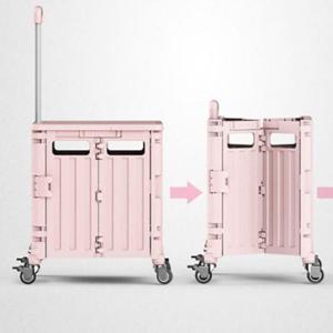 4바퀴 카트 접이식 쇼핑 카트 핸드 카트 중형