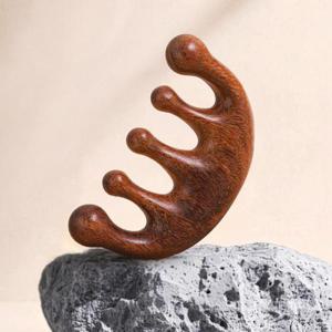 [루즈루나] 베뜨 우드 두피 혈액 순환 승모근 괄사 마사지 J291