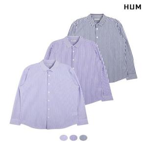 [HUM][HUM]남) 고밀도 슬림 스트라이프 셔츠(FHOSCSL131P)