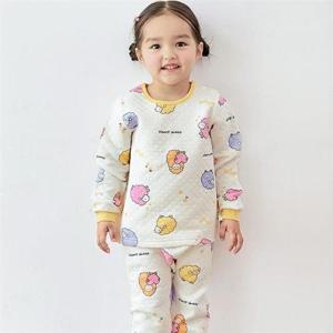 갤러리아_바풀 주니어내복 보온 겨울 누빔 실내복 잠옷 상하 150 MK FW57-07