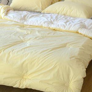 here 여기호텔 옐로우 극세사 퀸 차렵 이불 겨울 침구 WFGUIZH