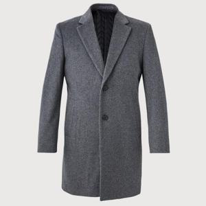 트레몰로 HC09 그레이 2버튼 싱글 코트 24FW 겨울 남성 울캐시 체스터 코트