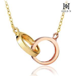 골드앤 18K 샤링 목걸이 콤비