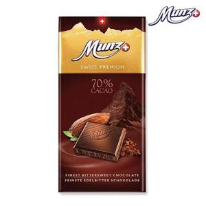 갤러리아_문츠 초콜릿 스위스 프리미엄 다크바 70%