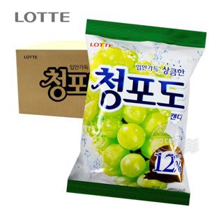 롯데 박스 청포도 323g 6입 캔디 사탕