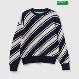 [베네통]Diagonal stripe sweater 3F_1144E107C_852