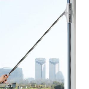 웰스홈 2in1 화장실청소솔 스퀴지일체형 욕실 바닥 틈새 창틀 브러쉬 헤드분리 베란다 다용도 청소솔