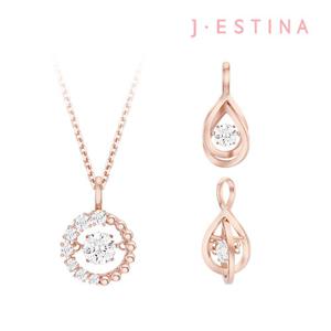 [제이에스티나]25FW 밀키웨이 미오엘로 실버 목걸이 펜던트 SET(로즈골드)