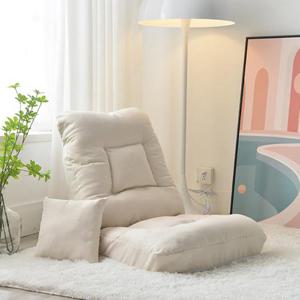 [리벨리] 스퀘어 각도조절 1인용 좌식소파 (베이지)