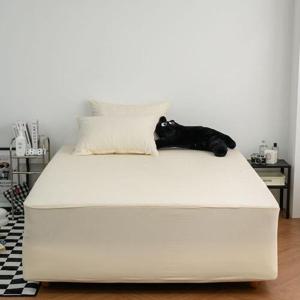 침대커버 파스텔톤 40수 고정밴드 매트리스커버 싱글 슈퍼싱글 매트커버 HWFG3LSI