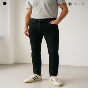 [닉스][NIX]남) BLACK RAW 스키니 데님(FNARDDK103P)