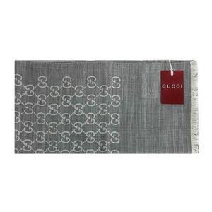 [구찌] GG 울 실크 머플러/라이트그레이/165904 3G646 1400