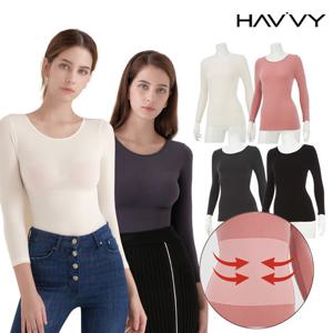 [하비] 4종 심리스 배쏙보정 히트택 내복 발열내의(100/105)