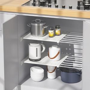 공간활용 3단고정 폭조절 압축선반 (38~60cm)