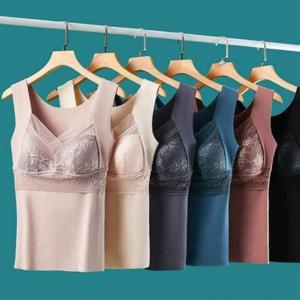 [셀러허브_여성트랜드패션]여자 브라렛 브라탑 레이스 기모 런닝 나시 일체형