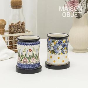 프라카 폴란드풍 도자기 수저통 2P 세트