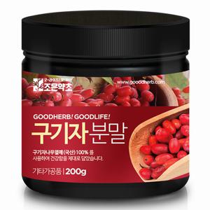 [조은약초] 청양 구기자 분말 200g x 1통구성(총 200g)