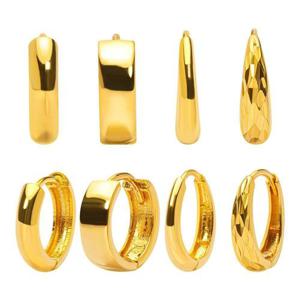 갤러리아_순금 귀걸이 여자 원터치 금귀걸이 링 24K 택1