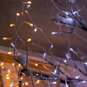 [1+1] 크리스마스 트리 전구 LED 100P 에코 투명선 3컬러 줄조명 캠핑 카페 펜션 장식 소품 파티 데코 용품