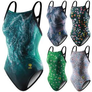 도디치 오픈백 여자수영복 여성 원피스 실내수영복