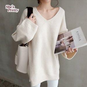[쉬즈프리티] 쿠지울브이넥니트_여성겨울니트