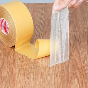 초강력 양면테이프 2cmx10m 방수 다용도 매트 카펫 고정 메쉬 섬유 면 접착 테이프 E061