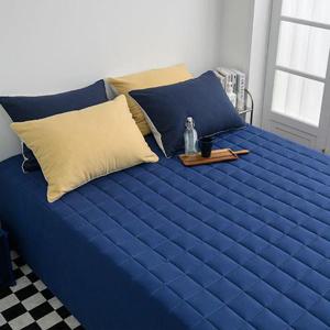 킹매트리스커버 샤이니 누빔 순면 매트리스커버 K 네이비 단품 시트 킹침대커버 HWF13AF5