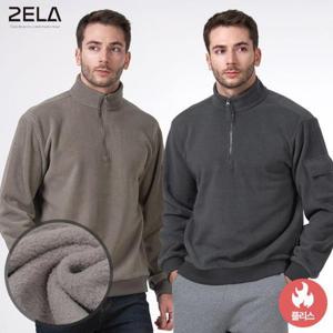 투엘라 윈터하이브 남성 폴라플리스 데일리 포켓 반집업 맨투맨 티셔츠(M6WT03)