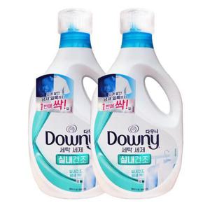 [유한락스]다우니 세탁세제 액체형 실내건조 1.9L x2