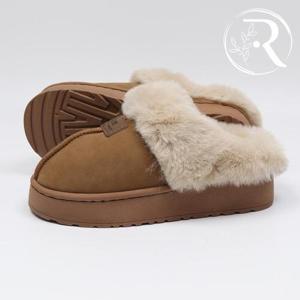 [디자이어로즈] 앞막힌여성슬리퍼 겨울 퍼슬리퍼