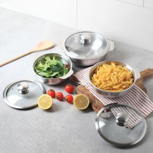 통5중 스테인레스 인덕션겸용 미니냄비 18cm / 이유식 뚝배기 소형냄비 밀크팬