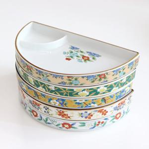 일본 초밥 일식 나눔 회접시 반달 20.8cm