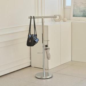 동서가구 롤리 스탠드 이동식 가방걸이 옷걸이 크롬 행거 DF927268