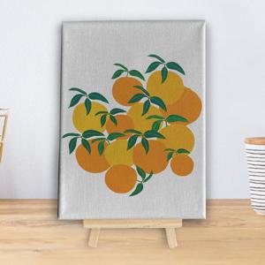 과일인테리어 오렌지 침실 감성 캔버스액자25x30+이젤포함