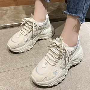 [오노마] ONM 여성 6cm 키높이 운동화 심플 데일리 배색 어글리슈즈