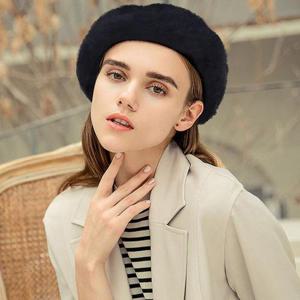베레모 극세사 가을 겨울 여성 여자 모자 털 앙고라