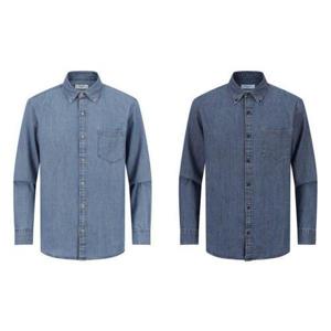 갤러리아_[기획특가]에디션 남성 겨울 버튼다운 샴브레이 데님 셔츠 NNF4