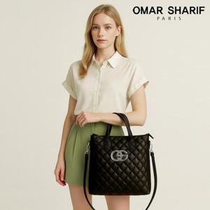 [오마샤리프] 캐비어가죽 핸드백 겸 크로스백 OS301