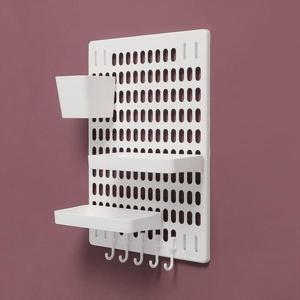 [셀러허브_여성트랜드패션]화이트 벽선반 페그보드세트 PDH-323